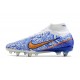 Nike Zoom Mercurial Superfly 9 Elite SG-Pro Blanco Azul Oro