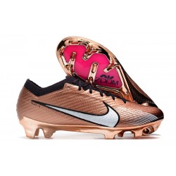 Nike Mercurial Zoom 15 Elite FG Mbappé Cobre Metálico Blanco Negro