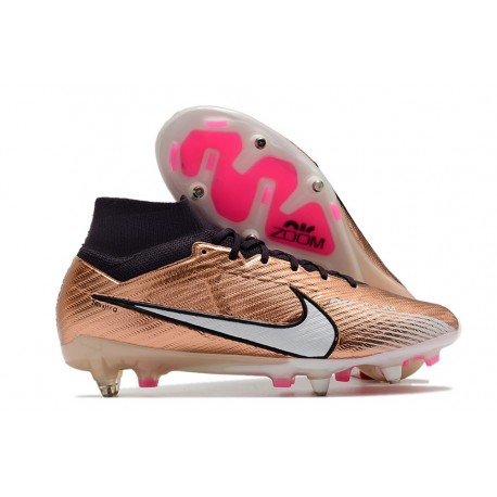 Nike Zoom Mercurial Superfly 9 Elite SG-Pro Bronce Blanco Azul
