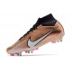 Nike Zoom Mercurial Superfly 9 Elite SG-Pro Bronce Blanco Azul