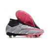 Nike Zoom Mercurial Superfly 9 Elite SG-Pro XXV Plateado Metalizado Rosa Hyper Negro