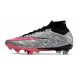 Nike Zoom Mercurial Superfly 9 Elite SG-Pro XXV Plateado Metalizado Rosa Hyper Negro