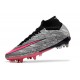 Nike Zoom Mercurial Superfly 9 Elite SG-Pro XXV Plateado Metalizado Rosa Hyper Negro