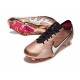 Nike Mercurial Zoom 15 Elite FG Mbappé Cobre Metálico Blanco Negro