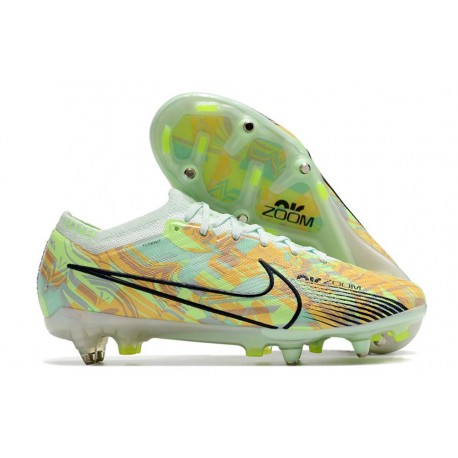 Botas Nike Zoom Mercurial Vapor XV Elite SG Casi Verde Oscuro Azul Total Naranja